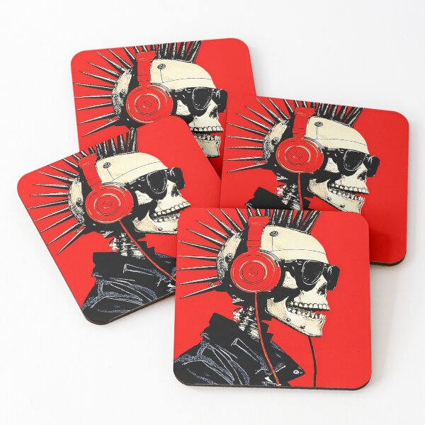 Item preview, Red Background, Black Leather designed and sold by Retro Type.