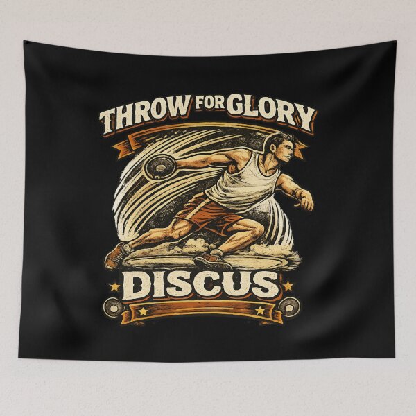Item preview, Vintage Discus Throw – Throw for Glory designed and sold by SidTastic .