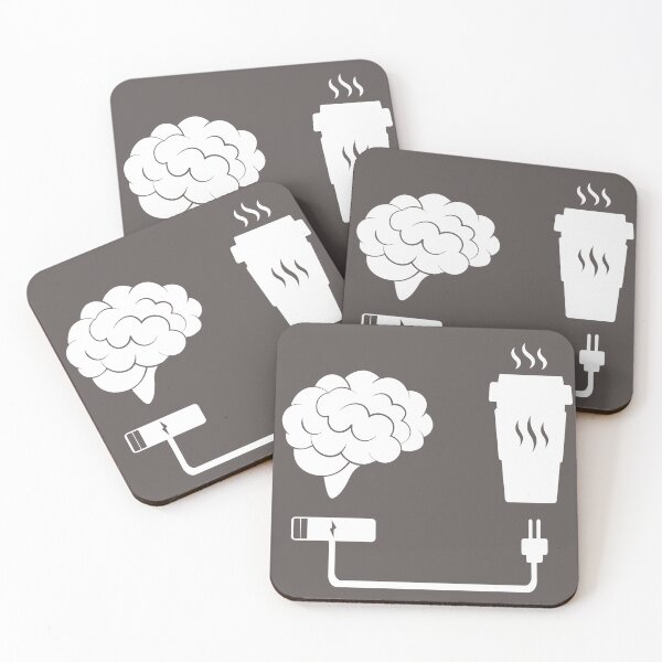 Item preview, Coffee Recharges the Brain! designed and sold by BDMTees.