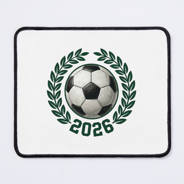 Item preview, Retro Soccer 2026 Varsity Laurel Wreath Graphic designed and sold by TheOrganizedHaven1.
