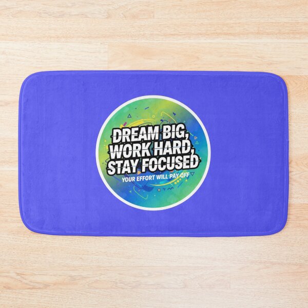 Item preview, Dream Big Work Hard Stay Focused Motivational Circle Sticker designed and sold by Nicolae-SCROCIOB-Shop.