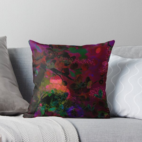 Item preview, Night Bloom: Neon Floral Psychedelic Art for Gamer Rooms designed and sold by BatNature.