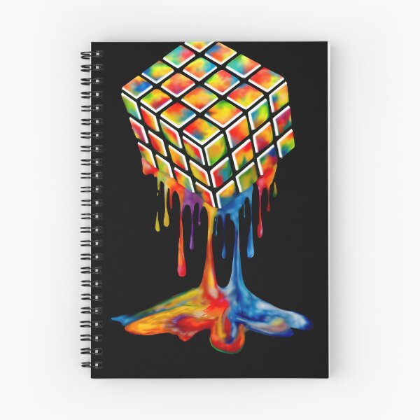 Item preview, Rubiks Cube paint drip, Nerd artwork designed and sold by LeedsArtStudio.