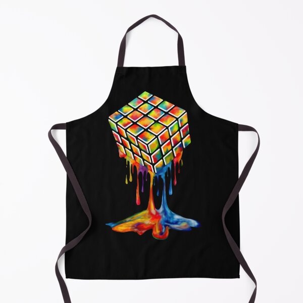 Item preview, Rubiks Cube paint drip, Nerd artwork designed and sold by LeedsArtStudio.