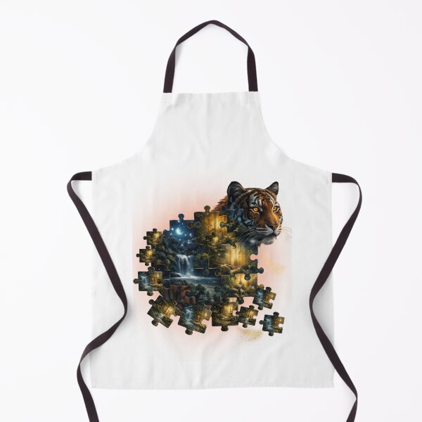 Item preview, Mystical Tiger Puzzle – Moonlit Jungle Wildlife Spirit designed and sold by GeoWild Designs.