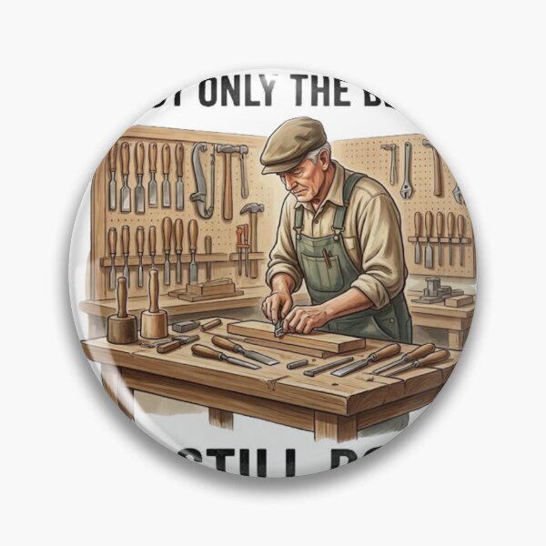 Item preview, All Men Are Created Equal But Woodworking in Their Seventies, Funny Woodworker 70th Birthday Gift, Senior Carpenter Graphic Tee designed and sold by Inkvado.