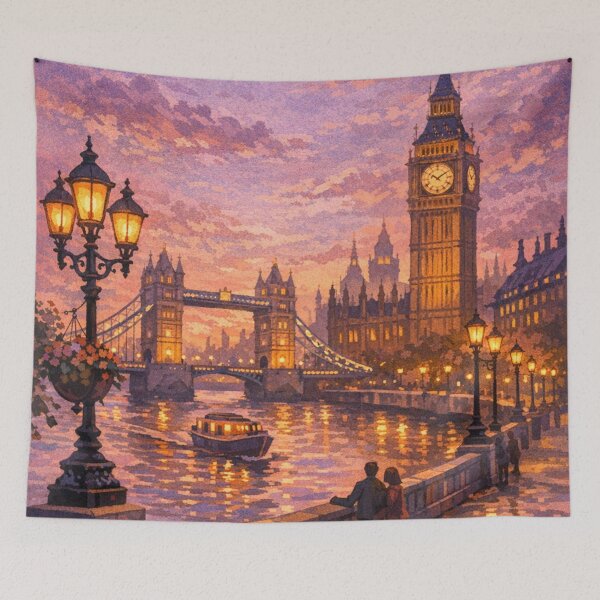 Item preview, Evening Magic Over The Thames designed and sold by iamdesigns14.