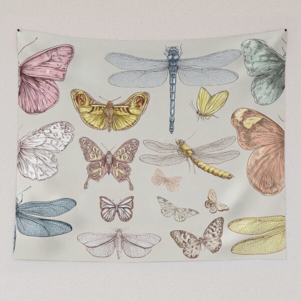 Item preview, Fluttering insects on light designed and sold by anytka.