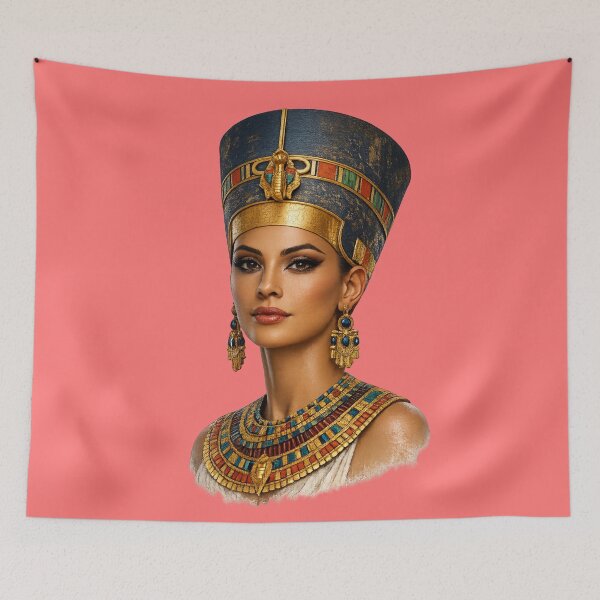 Item preview, Queen Nefertiti Ancient Egyptian Royal Beauty Portrait Art designed and sold by Queen Cleopatra.