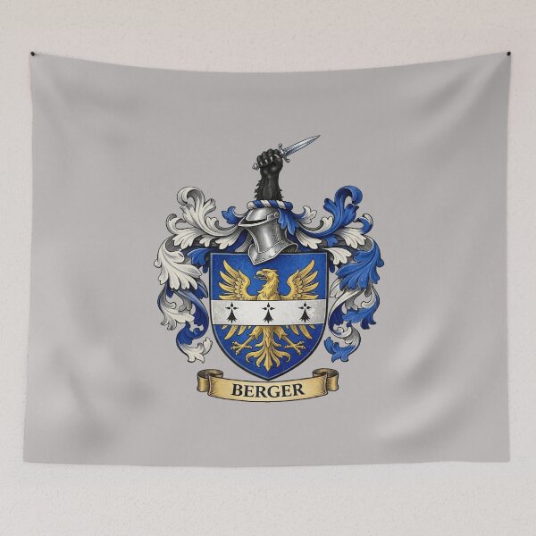 Item preview, The Berger Family Coat of Arms designed and sold by BagTown Clans.