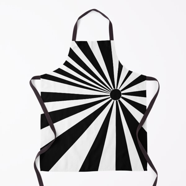 Item preview, Retro Op Art Sunburst in Black and White designed and sold by MellowCat.