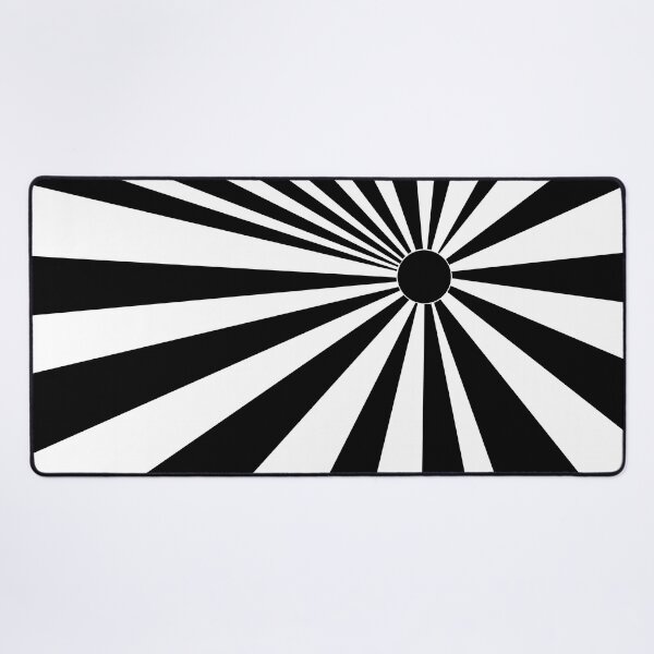 Item preview, Retro Op Art Sunburst in Black and White designed and sold by MellowCat.