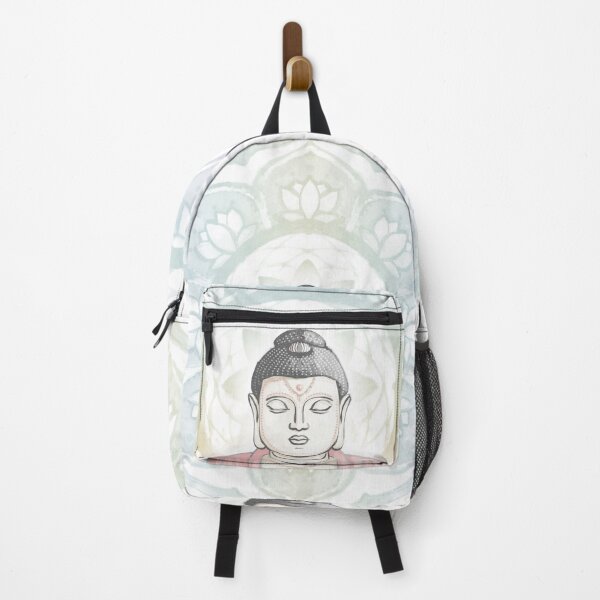 Item preview, Buddha Padma Watercolor - Dove Slate Rose - Rainbow Sorbet Halo designed and sold by Irene Estelle.