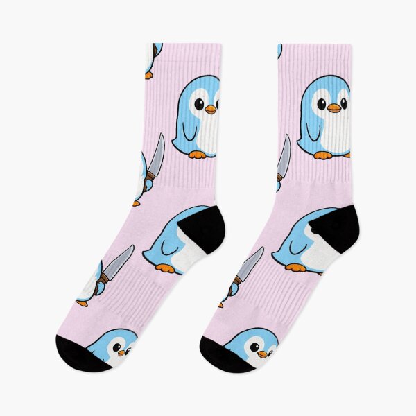 Item preview, Crazy Blue Cartoon Penguin - Funny and Cute Penguin Meme designed and sold by MessyHandsCo.