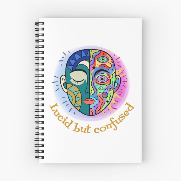 Item preview, Lucid but Confused Psychedelic Surreal Face Art designed and sold by Lily's World.