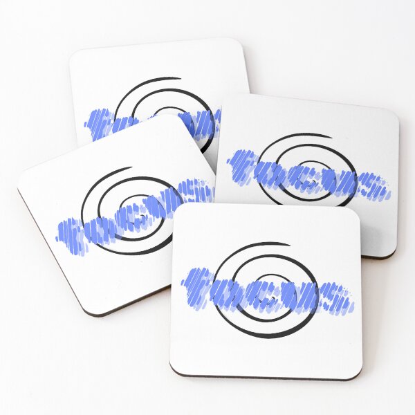 Item preview, Blue Horizon Spiral - Abstract Zen Minimalist Art designed and sold by RohiMade.