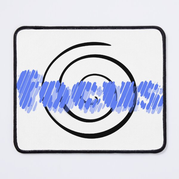 Item preview, Blue Horizon Spiral - Abstract Zen Minimalist Art designed and sold by RohiMade.