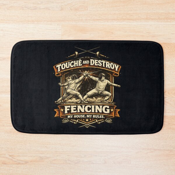 Item preview, Touché and Destroy Fencing Vintage – Funny Fencer  designed and sold by SidTastic .
