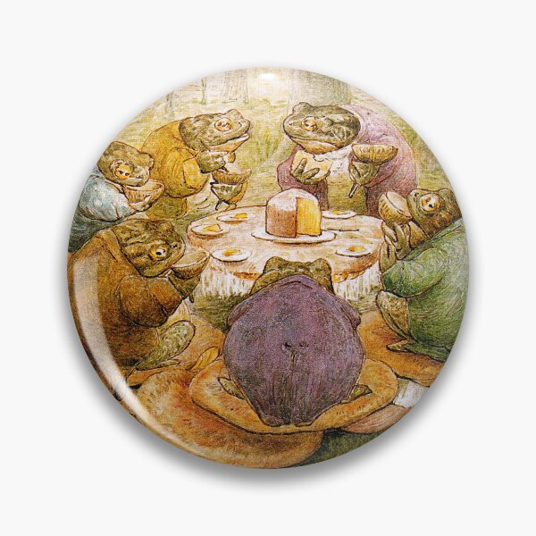 Item preview, Vintage Storybook Toad Tea Party Illustration for Whimsical Art Lovers designed and sold by RickE.