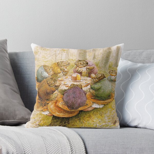 Item preview, Vintage Storybook Toad Tea Party Illustration for Whimsical Art Lovers designed and sold by RickE.