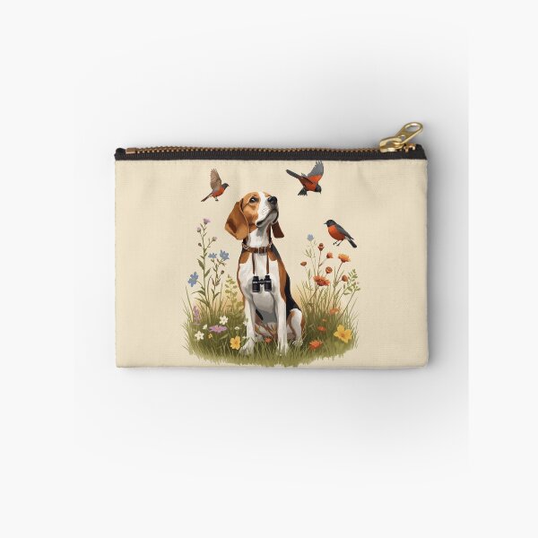 Item preview, Birdwatching Beagle in Wildflower Meadow – Nature Lover Dog Watching Birds designed and sold by Willow & Ink.