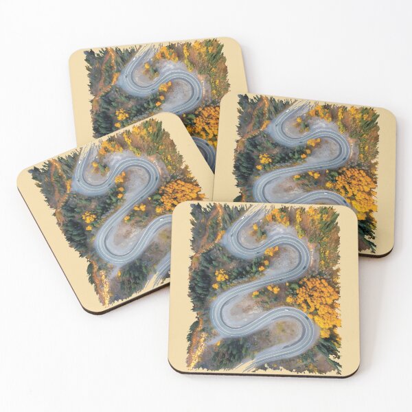 Item preview, Winding Mountain Road Through Autumn Forest designed and sold by Arturo Daniel Garcia Palomo.