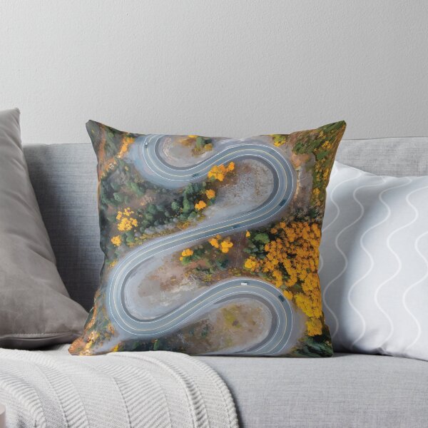 Item preview, Winding Mountain Road Through Autumn Forest designed and sold by Arturo Daniel Garcia Palomo.
