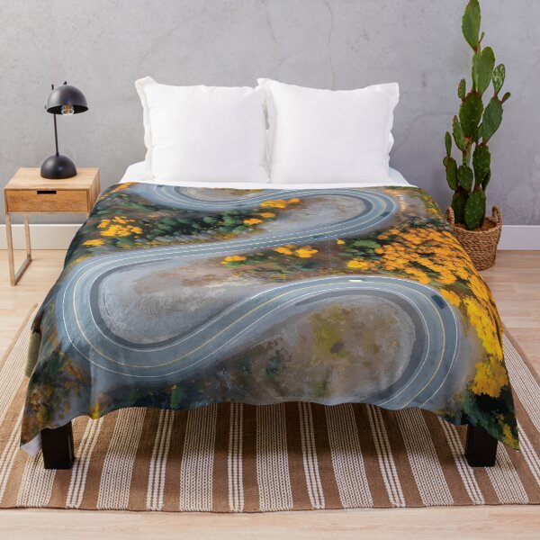 Item preview, Winding Mountain Road Through Autumn Forest designed and sold by Arturo Daniel Garcia Palomo.