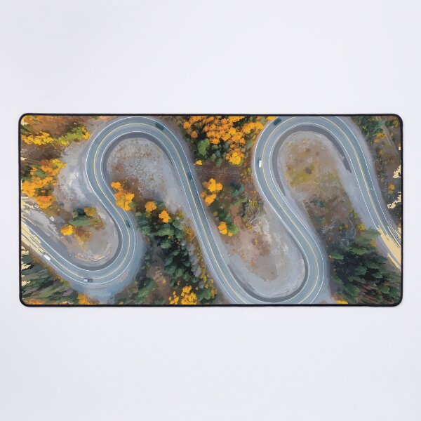 Item preview, Winding Mountain Road Through Autumn Forest designed and sold by Arturo Daniel Garcia Palomo.