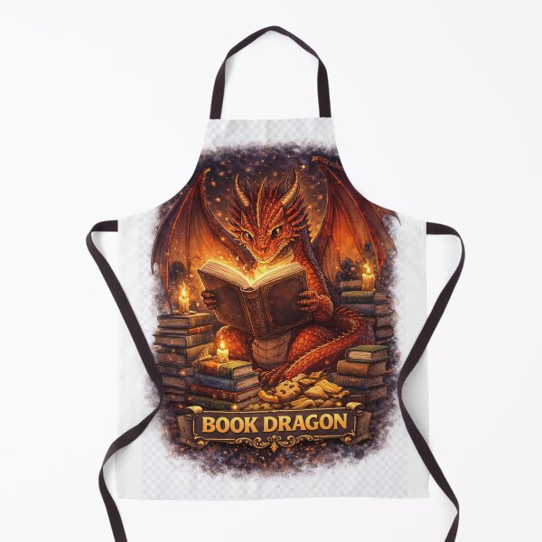 Item preview, Book Dragon – Cute Reading Dragon Fantasy Book Lover Design designed and sold by CSOApparels.