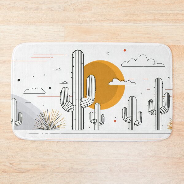 Item preview, Desert landscape with cacti and sun designed and sold by anytka.