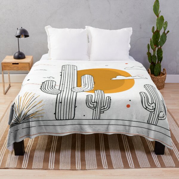 Item preview, Desert landscape with cacti and sun designed and sold by anytka.