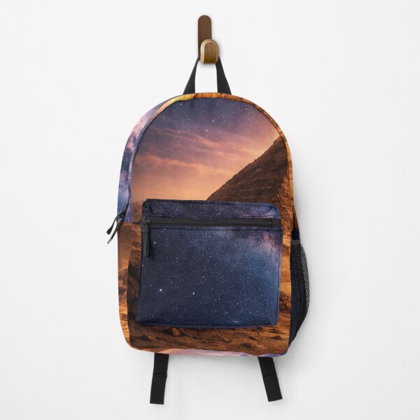 Item preview, Great Pyramids of Giza Under the Milky Way – Ancient Egypt Cosmic Art designed and sold by Queen Cleopatra.