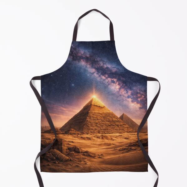Item preview, Great Pyramids of Giza Under the Milky Way – Ancient Egypt Cosmic Art designed and sold by Queen Cleopatra.