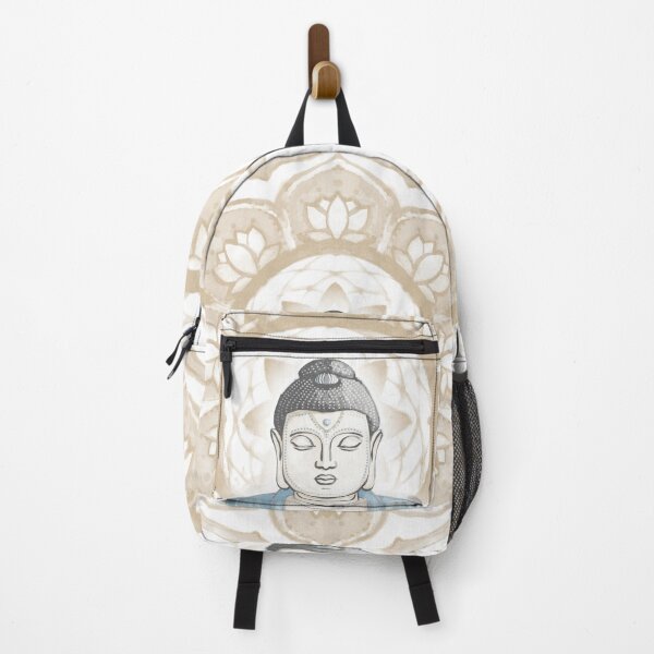 Item preview, Buddha Padma Watercolor - Dove Slate Sky - Fawn Halo designed and sold by Irene Estelle.