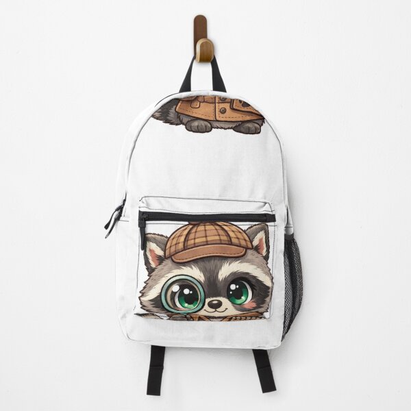 Item preview, ute Baby Raccoon Detective Mystery Solver Art designed and sold by LegatoDesigne.