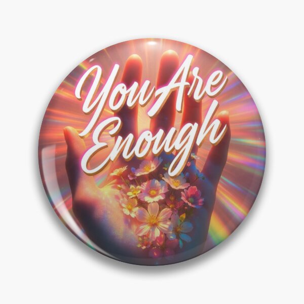 Item preview, You Are Enough – Glowing Hand Affirmation designed and sold by TatiK-Treasures.