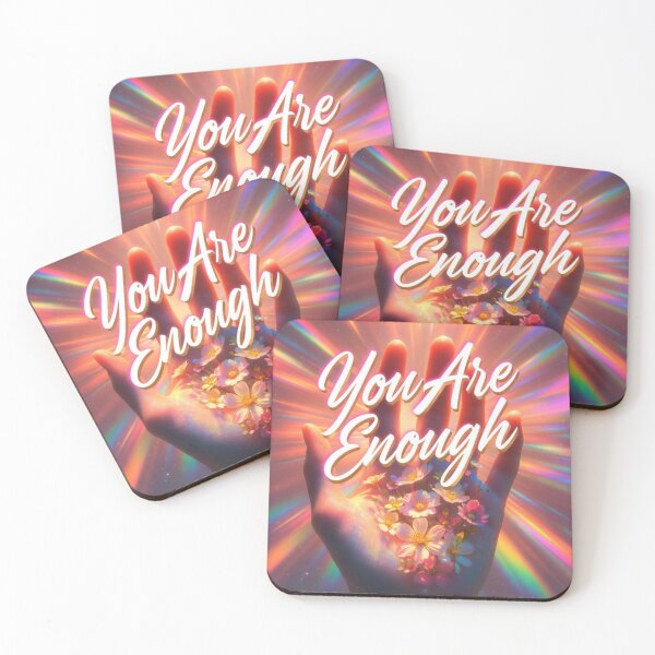 Item preview, You Are Enough – Glowing Hand Affirmation designed and sold by TatiK-Treasures.