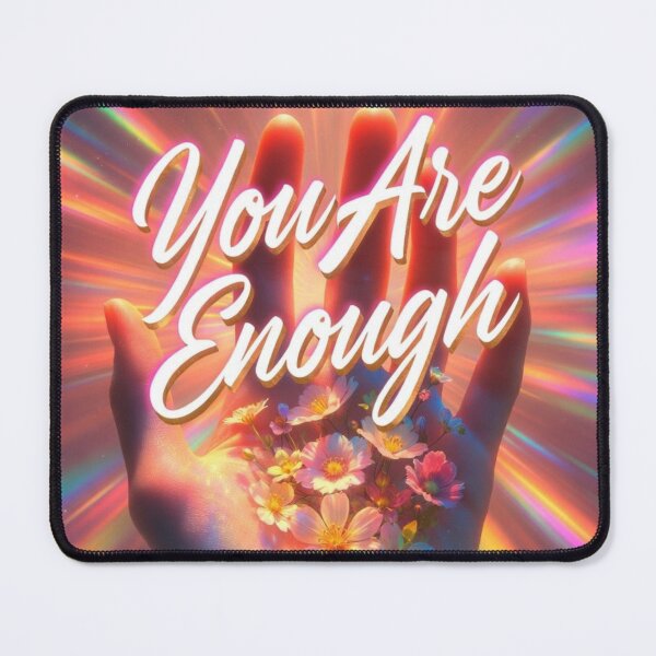 Item preview, You Are Enough – Glowing Hand Affirmation designed and sold by TatiK-Treasures.