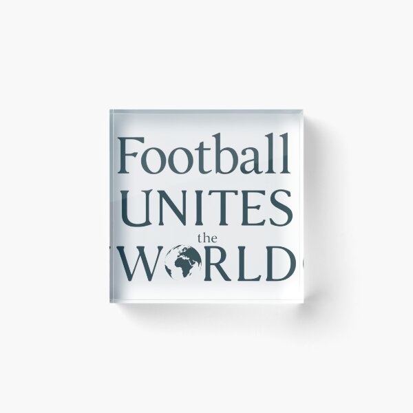 Item preview, Football Unites The World Minimalist Typography designed and sold by Little-Miracle.