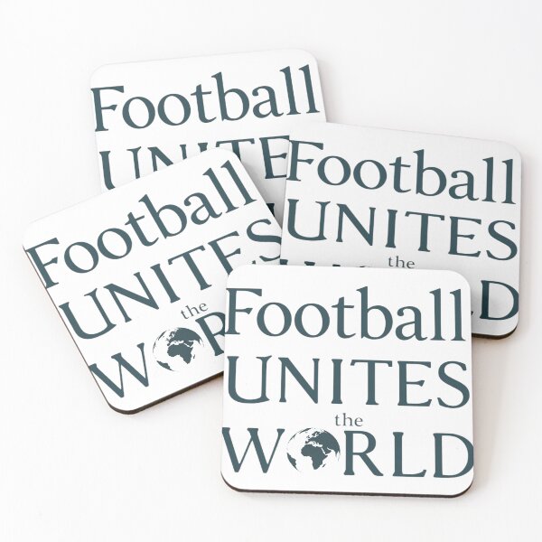 Item preview, Football Unites The World Minimalist Typography designed and sold by Little-Miracle.