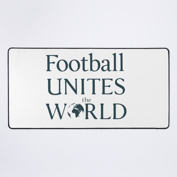 Item preview, Football Unites The World Minimalist Typography designed and sold by Little-Miracle.