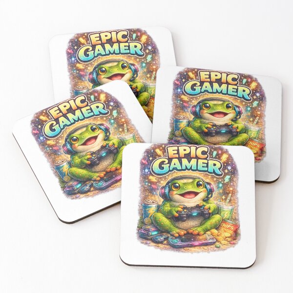 Item preview, Epic Gamer Frog – Cute Gaming Frog with Controller designed and sold by CSOApparels.
