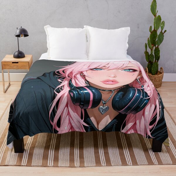 Item preview, RIPLEY: Pink Hair Gamer Girl Gaming Setup Poster designed and sold by BorgSpareParts.