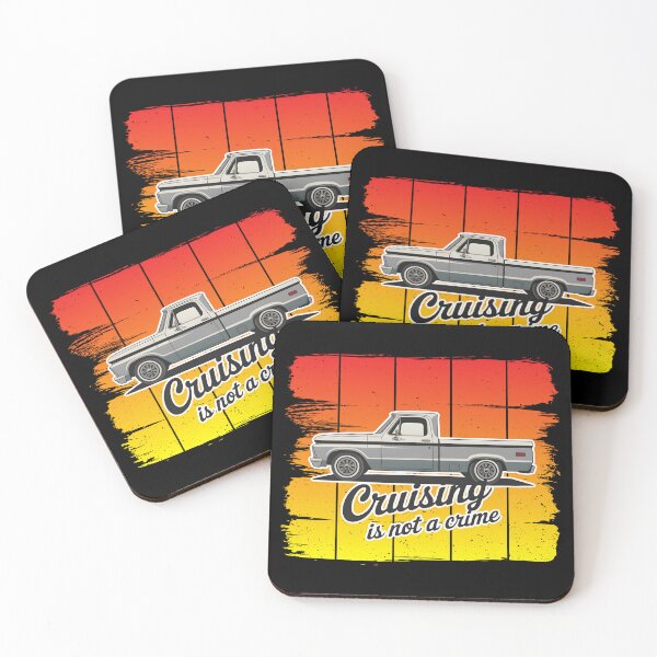 Item preview, Cruising Is Not a Crime – Vintage Pickup Truck Sunset Retro Design designed and sold by ArcticFoxStudio.