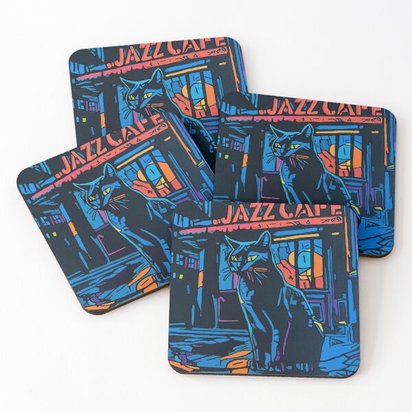 Item preview, Jazz Cat Cafe designed and sold by Voodooartzombie.