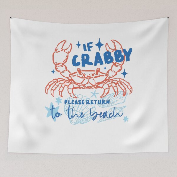 Item preview, If Crabby Please Return To The Beach Funny Ocean Humor designed and sold by izmb.