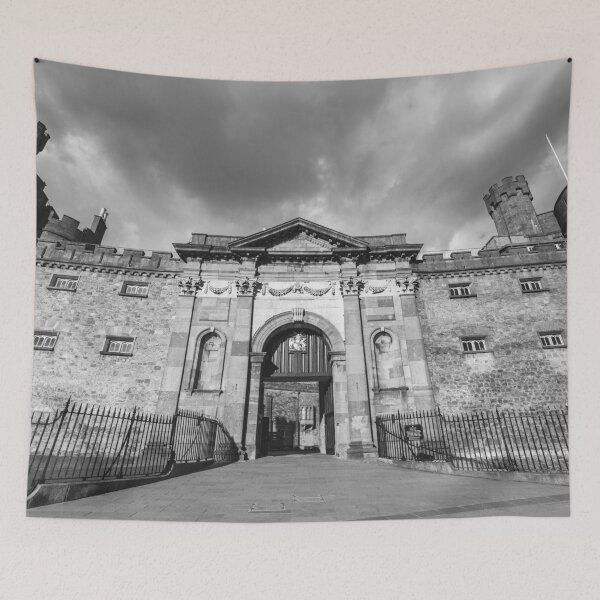 Item preview, Kilkenny Castle Gate Under a Stormy Sky designed and sold by AshleyMobleyArt.