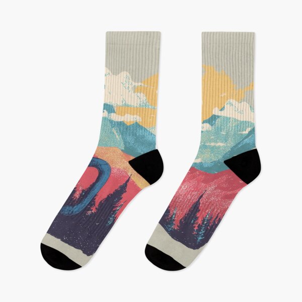 Item preview, Mountains and a blue cup of coffee designed and sold by anytka.