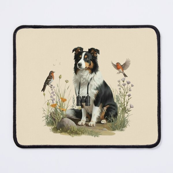 Item preview, Birdwatching Sheltie Dog with Binoculars – Nature Lover Birdwatcher Gift designed and sold by Willow & Ink.